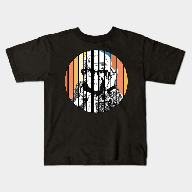 Leslie Jordan-Retro sun Kids T-Shirt by Ecsa